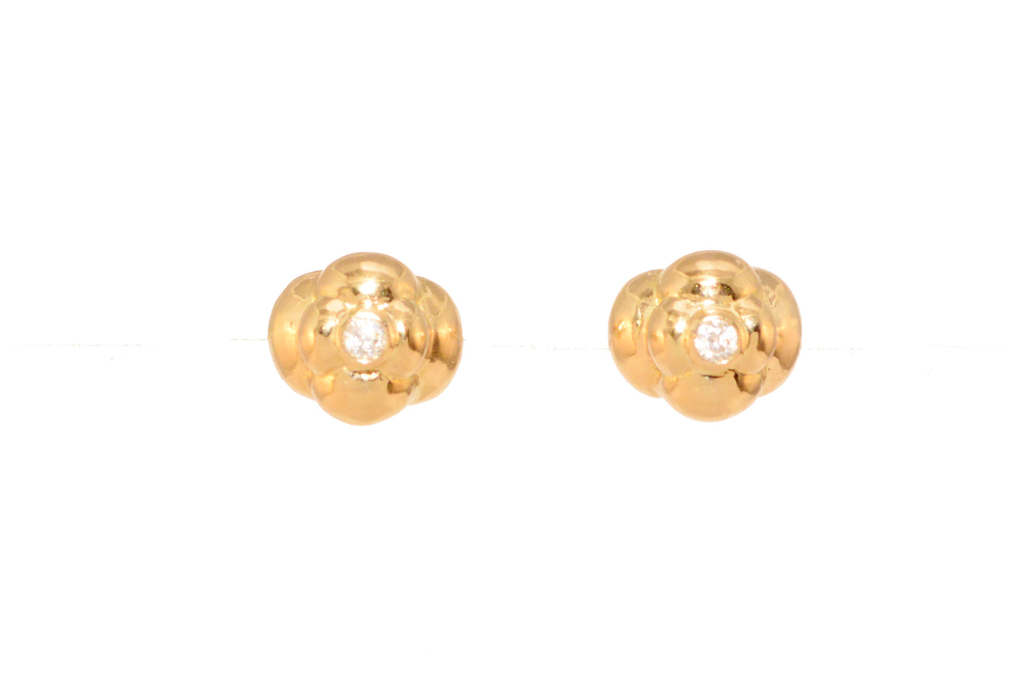Gold Halo Studs