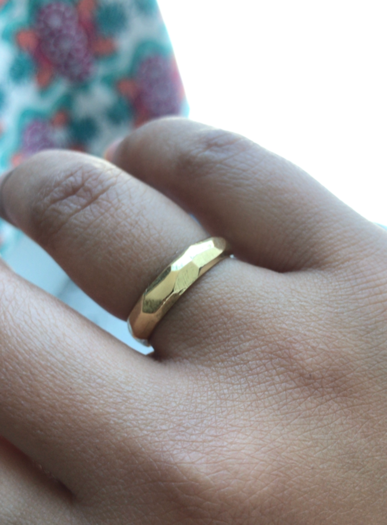 Textured Gold Band