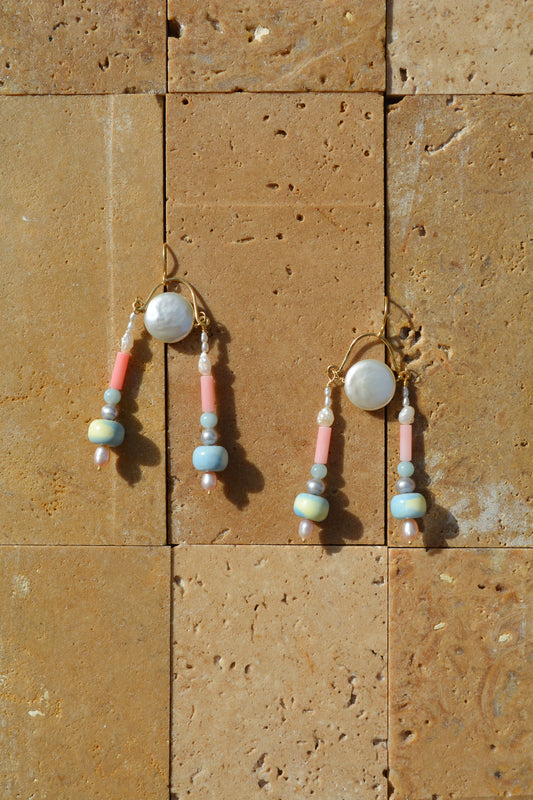 Rainbow Sunrise earrings