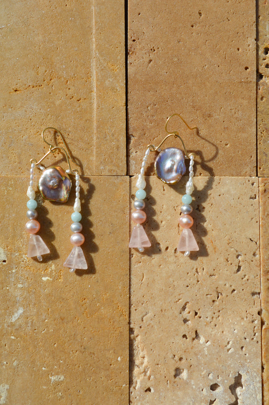 Lilac Shimmer earrings