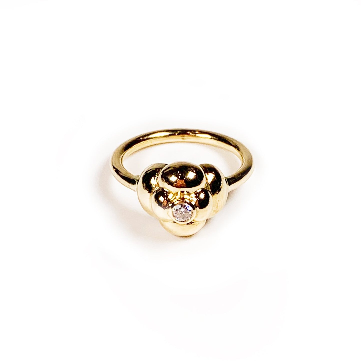 12mm Gold Halo Ring