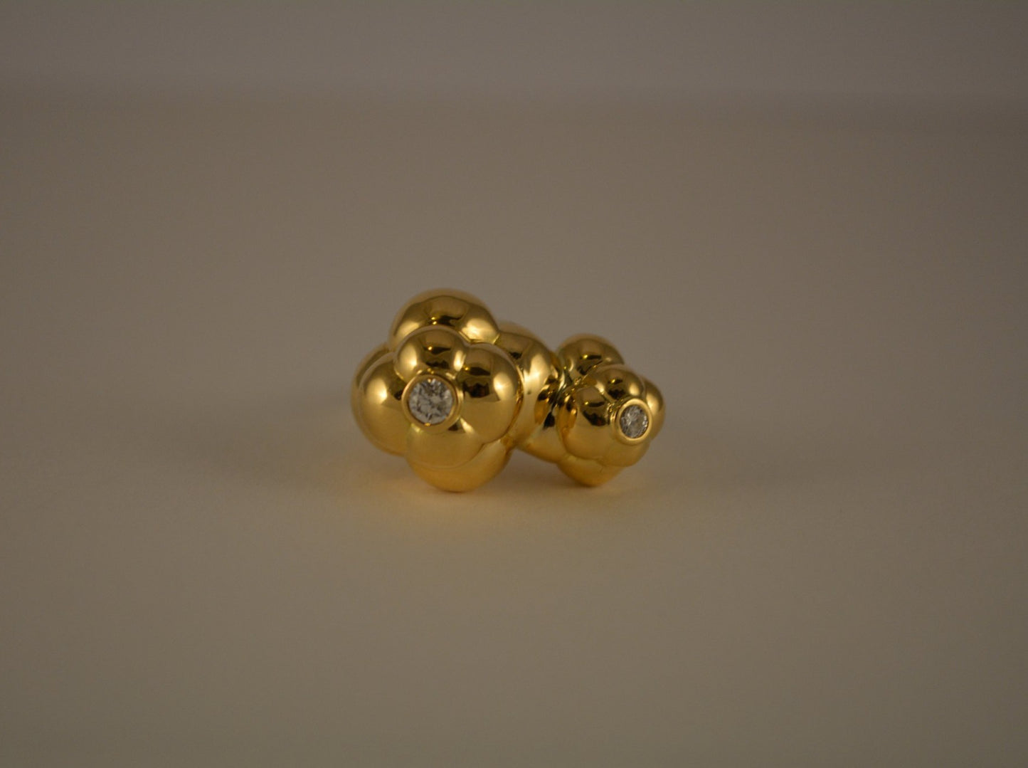Double Bubble Halo Ring