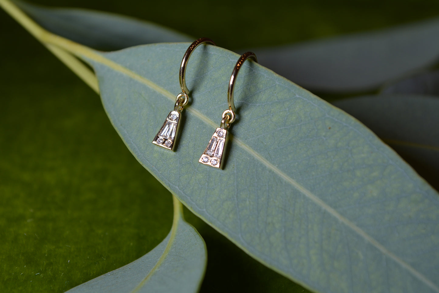 Tiny Tri Earrings