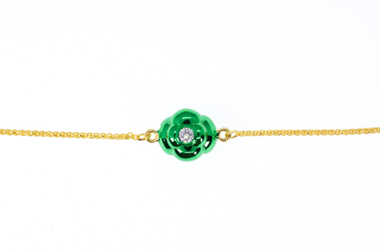 Emerald Halo Bracelet