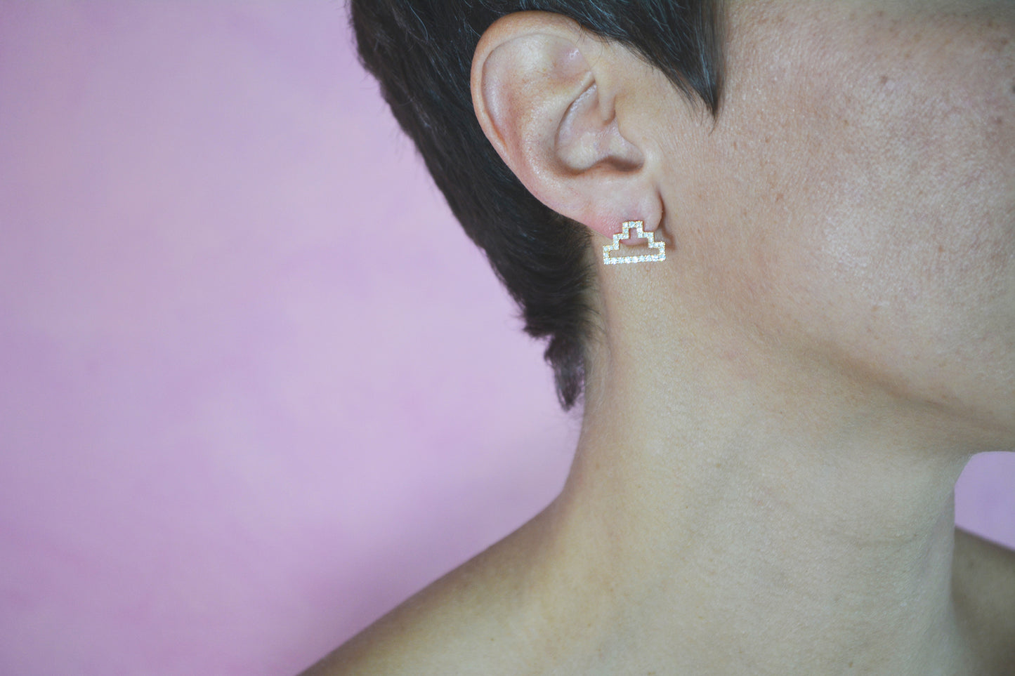 Pyramid Earrings